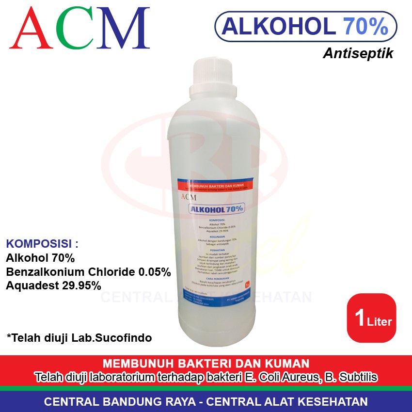 ACM Alkohol 70% Antiseptik Hand Sanitizer | 1 Liter