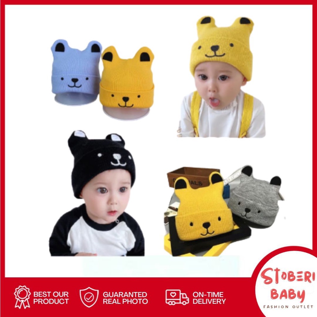 stoberi baby - KUPLUK PUPPY (C) Topi Anak Lucu Model kupluk Usia 0 Sampai 3 Tahun Kualitas Terbaik