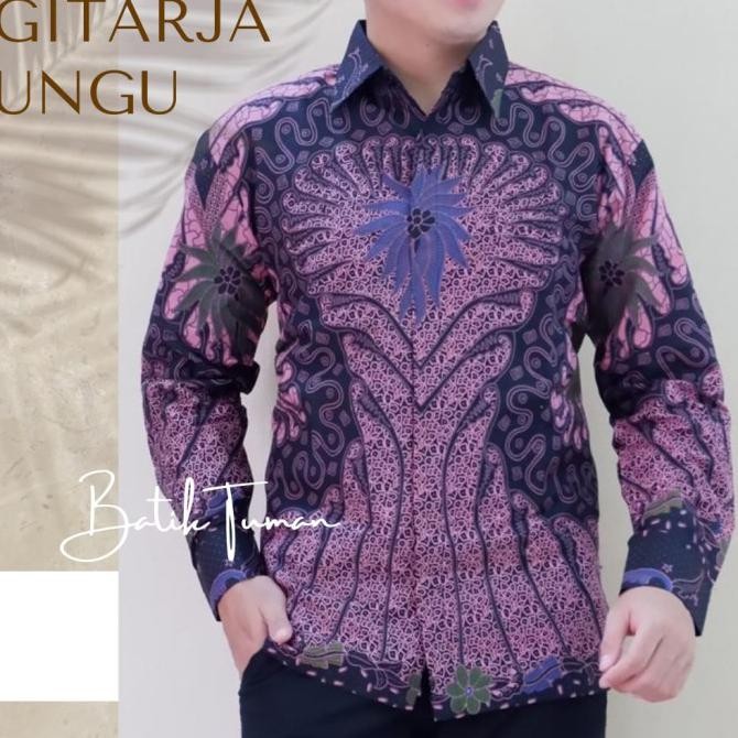 GITARJA UNGU LILAC KEMEJA BATIK PRIA SOLO LENGAN PANJANG FULL FURING ATASAN BATIK MODERN PREMIUM TANAKA KADUNG TRESNO ARJUNO UNGU HALIMUN TROMPET  PANTARA NAVY KANGEN KAMULYAN IJO AKTI KUNINGA NJAWI NAVY WULUNG INGSON KADUNG KULINO WARU KAMULYAN MARTOWIRO