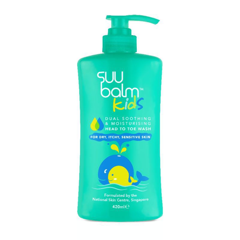 Suu Balm Body Wash Baby Kids Dry Itchy Sensitive 420 Ml