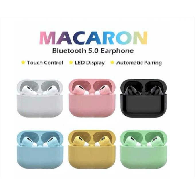 *FLASH SALE i12 Headset Earphone Macaron Wireless Stereo BluetoothTouch V5.0