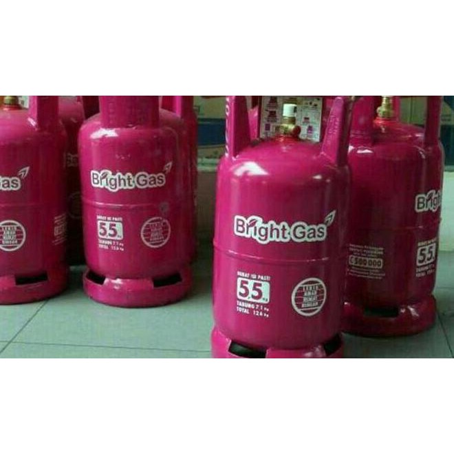 Tabung Gas 5 Kg + Isi Bright Gas - Murah