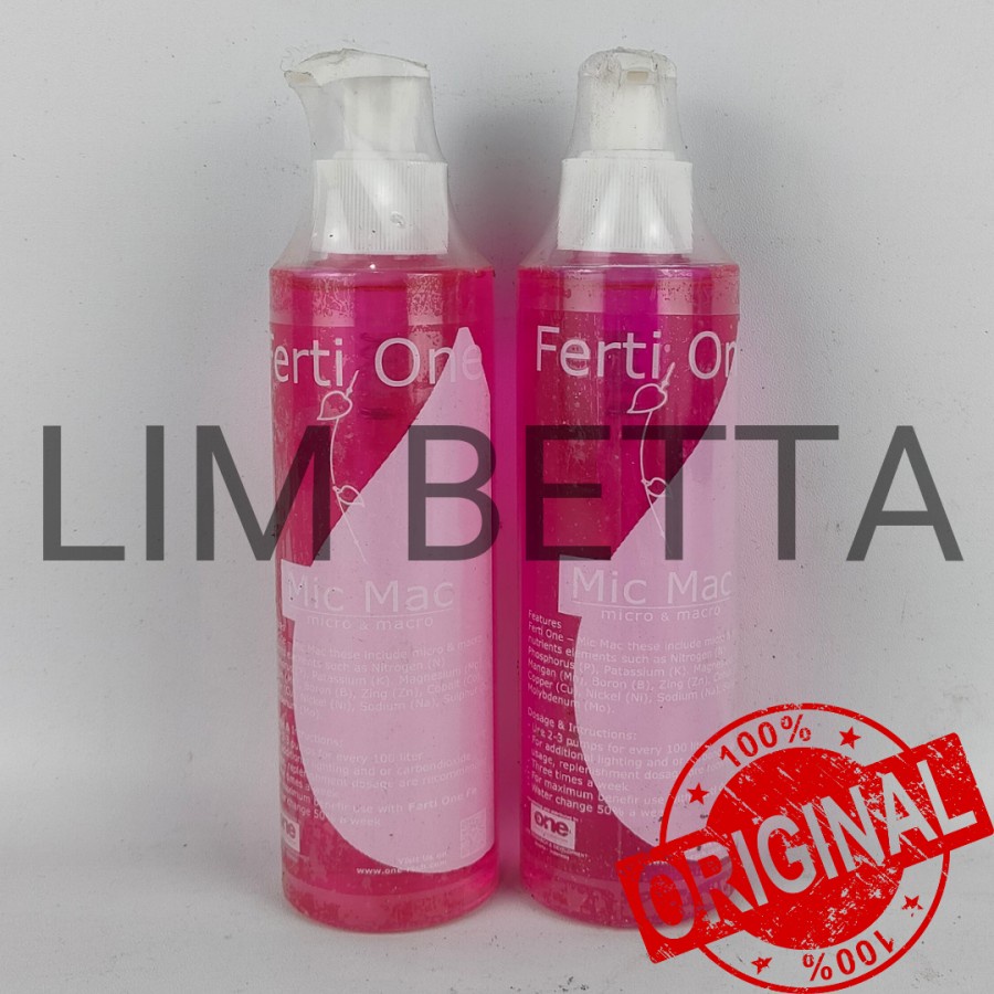 (200 ML - PINK) FERTI ONE MIC MAC/ PUPUK CAIR AQUARIUM AQUASCAPE