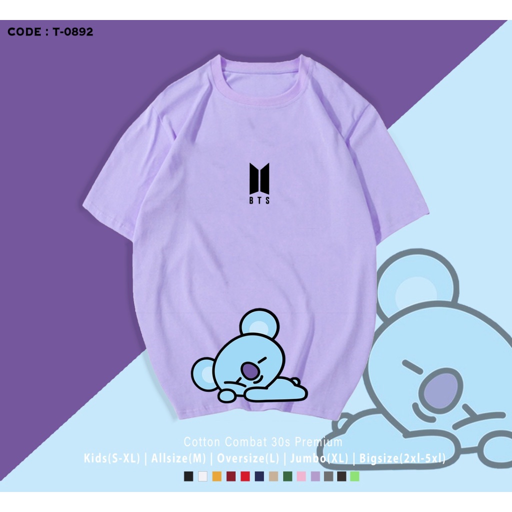 KAOS / TSHIRT KPOP / B T 2 1 / REAL PICTURE / CHIMMY / MANG / TATA / TERIMA CUSTOM TEE