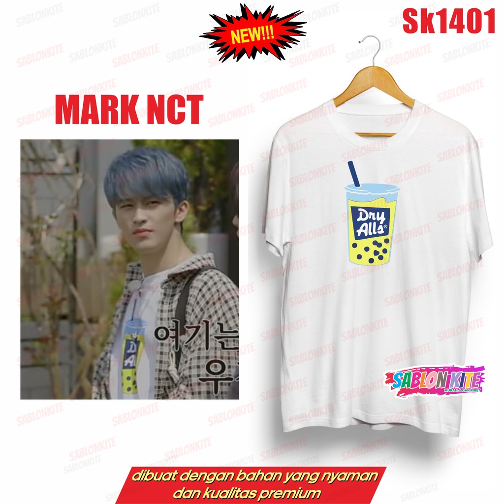 MURAH!!! KAOS NCT MARK BOBA BUBBLE TEA SK1401 UNISEX BYK WARNA