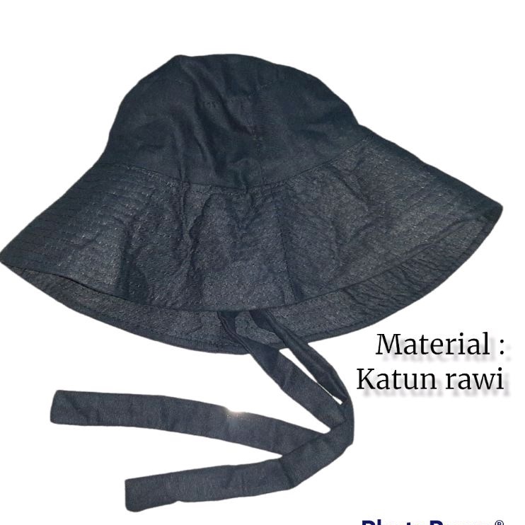 Wide Bucket Hat Tali / Bucket Hat Korea / Topi Bucket / Bucket Hat Selebgram / Bucket Hat baby boy