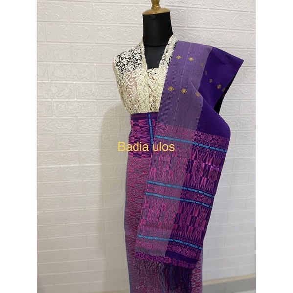 songket tenun tarutung sitola kepala tumtuman ungu lilac
