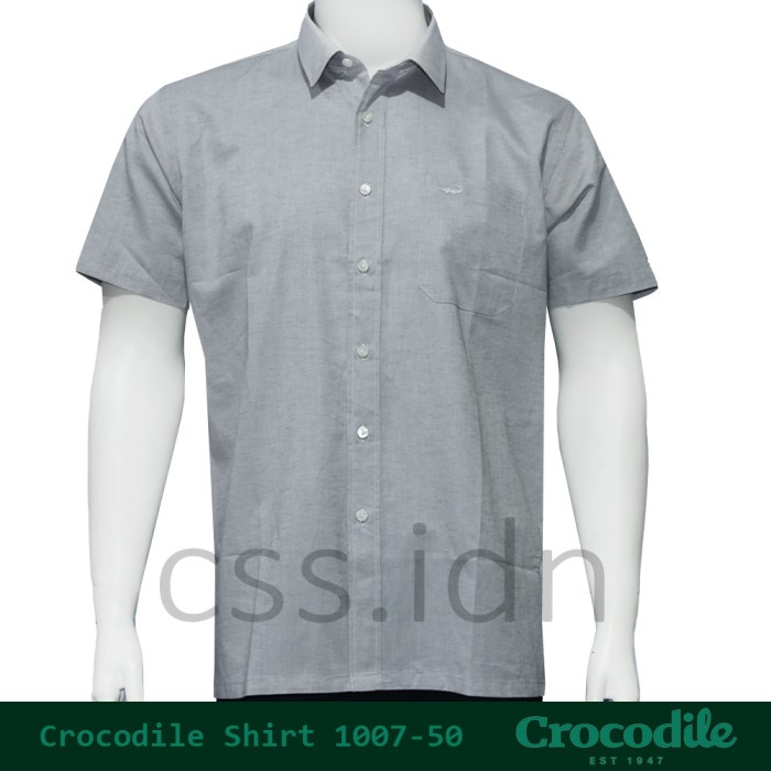 KEMEJA POLOS PRIA LENGAN PENDEK CROCODILE 1007-050 HOT SALE