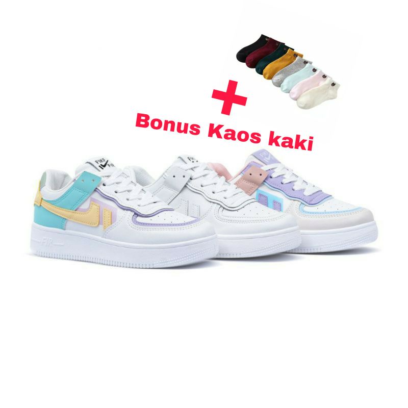 Sneakers Wanita Elvira BONUS KAOS KAKI CR02 HPD506