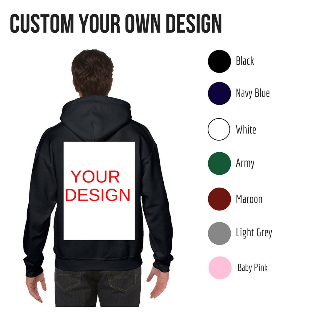  JAKET  CUSTOM SINGLE COLOUR BELAKANG SESUAI UKURAN  DI 