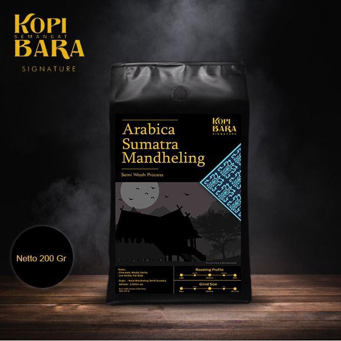 

Arabica Sumatra Mandheling 200gr - Roasted Coffee Bean - Kopi Bara Signature