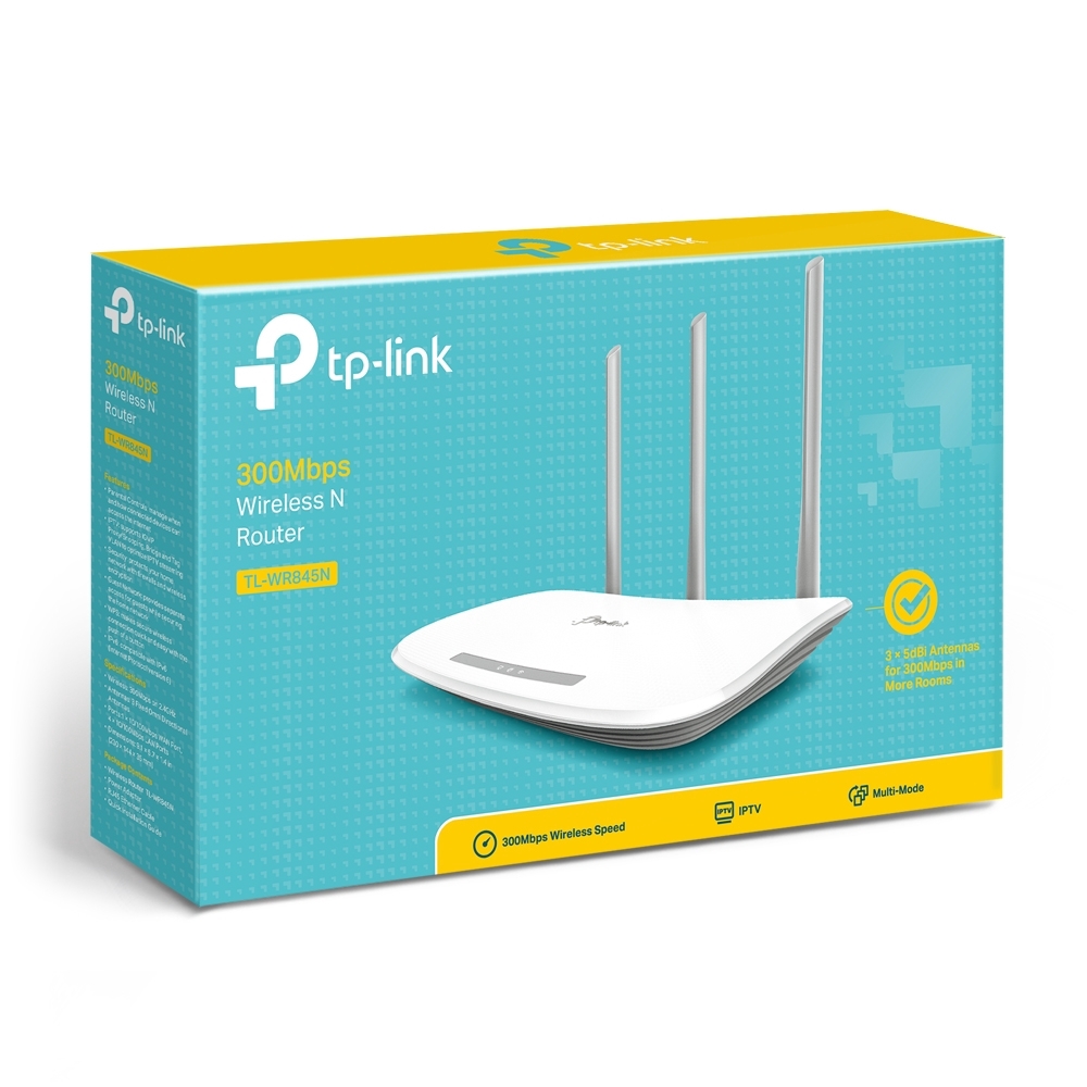 TP - Link 300 Mbps Wireless N Router 3 Antenna - TL-WR845N