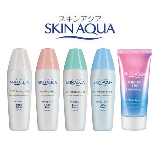 ⭐ BAGUS ⭐ SKIN AQUA  UV MOISTURIZER / MILD MILK 40gr | SPF 25 30 40 45 Skinaqua Sunscreen Moist