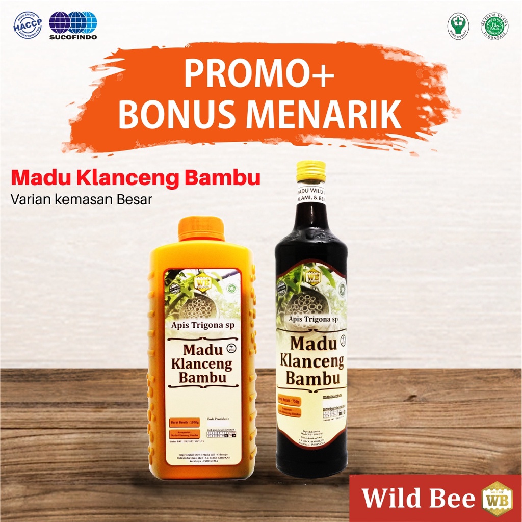 

Madu Klanceng Bambu / Lebah Apis Trigona-Garansi Murni & Asli 100%-Wild Bee