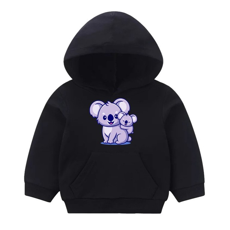 Sweater Anak Koala Hoodie Anak Fleece Usia 2 - 6 Tahun Unisex