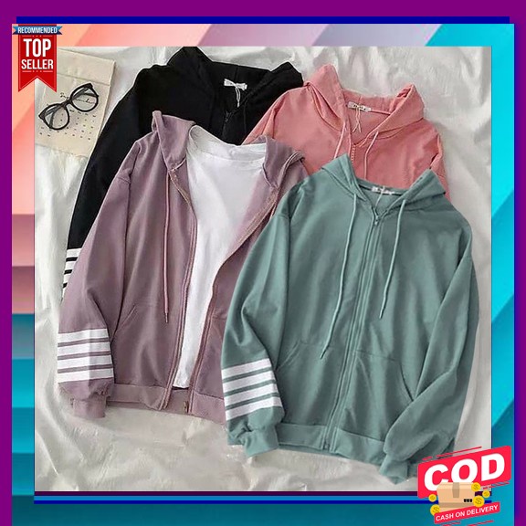 Casual Jacket - Jaket Wanita - Jaket Mantel Wanita - Jaket Panjang Wan Cod - Zopy Zipper Hoodie Jack