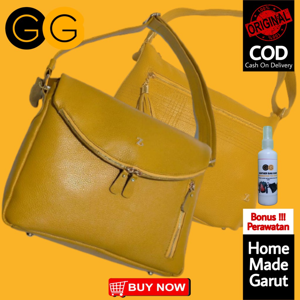 TAS KULIT PAPIRUT ASLI GARUT CEWEK TAS KULIT WANITA GARUT TAS SELEMPANG ASLI GARUT TAS GARUT WANITA