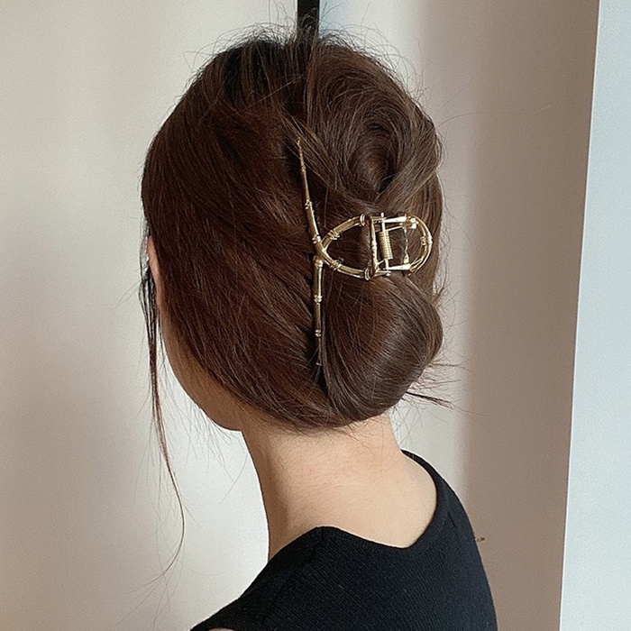 Metal BIG Size 3D Metallic Big Hair Clips Korean Style for Women