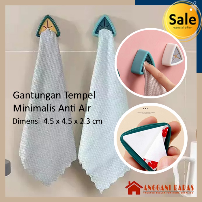 Gantungan Tembok Hanger Handuk Gantungan Tempel Tembok Dinding Gantungan Handuk Tempel Gantungan Lap Kain Dapur Minimalis Kuat Anti Air