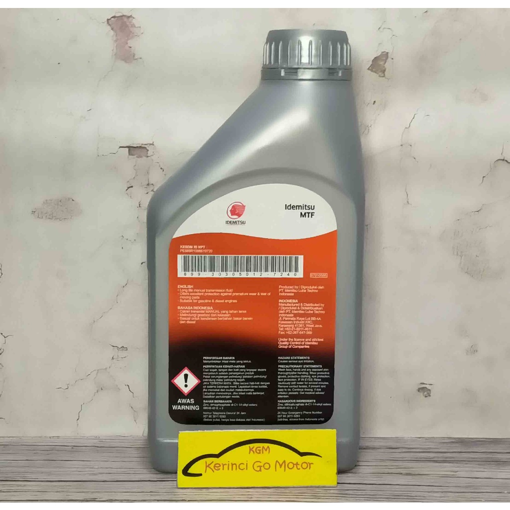 OLI IDEMITSU MTF 1L MANUAL TRANSMISSION FLUID OLI TRANSMISI MANUAL