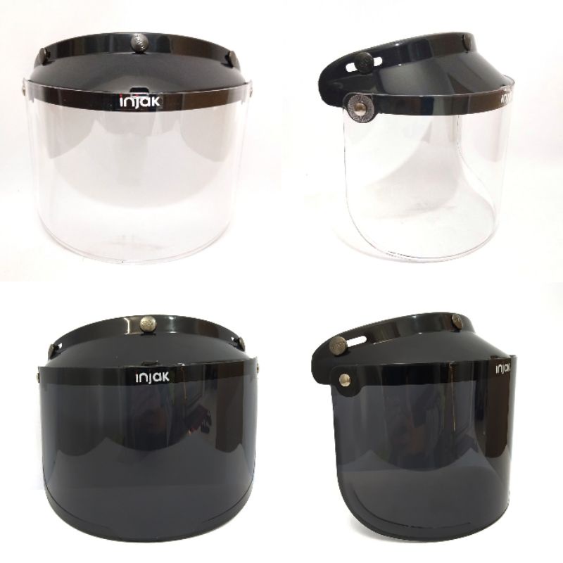 Kaca Datar Injak Helm Bogo Visor Flat Retro