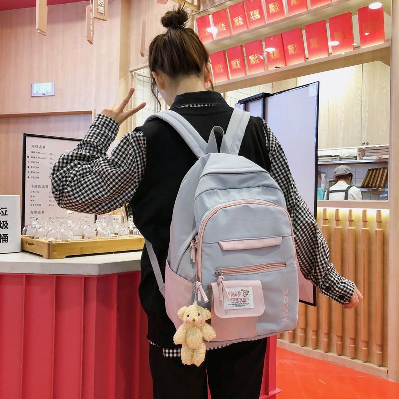 Tas Ransel Disney Simple Ransel Anak Bisa cowok Bisa Cewek Tas Ransel Trevel-BACKPACK KOREA MULTIFUNGSI LEISURE TAS SEKOLAH WANITA KANVAS BACK TO SCHOOL WANITA CEWEK TERLARIS