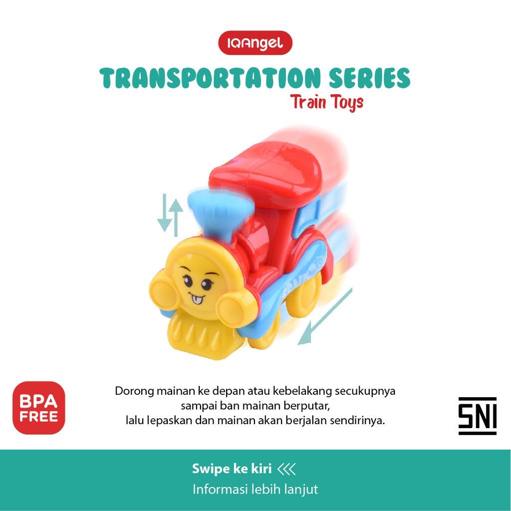 Mainan Anak - IQAngel Transportation Toys Series - Mainan Edukasi Anak