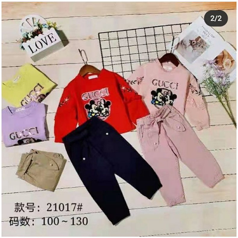 Stelan Import Anak Perempuan Gucci