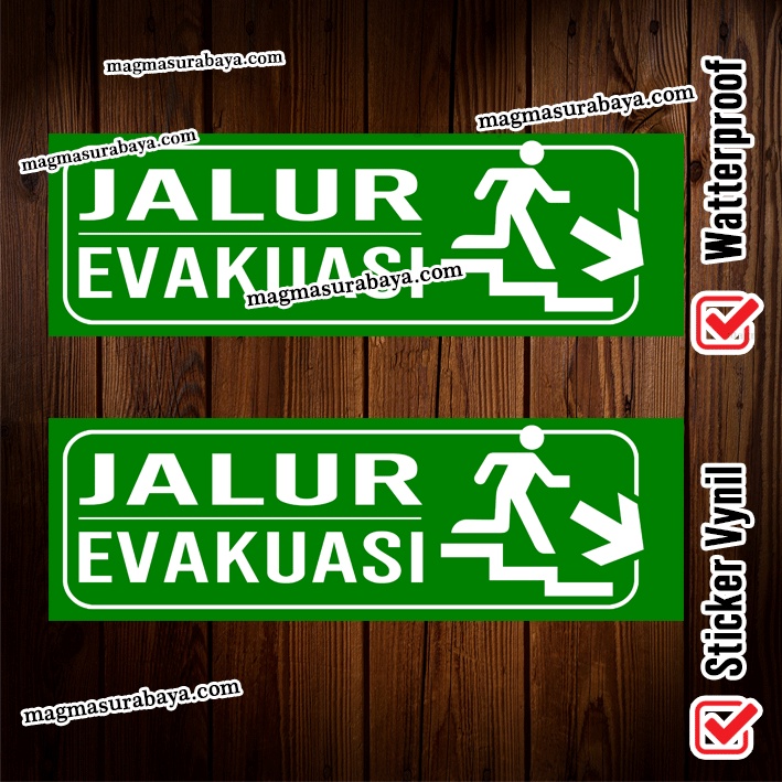 

Sticker Label stiker Jalur Evakuasi Tangga - label jalur evakuasi tangga