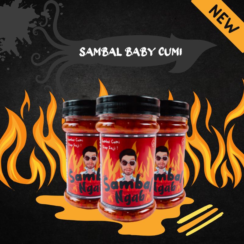 

Sambal Baby Cumi Jeruk Pedas Kemasan Botol Sambal Ngab CURUK