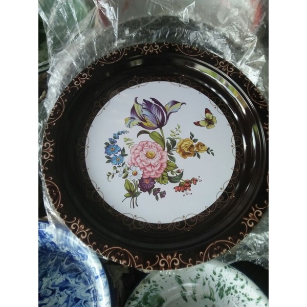 Nampan saji,Talam penyahi uk 40cm seng tebal