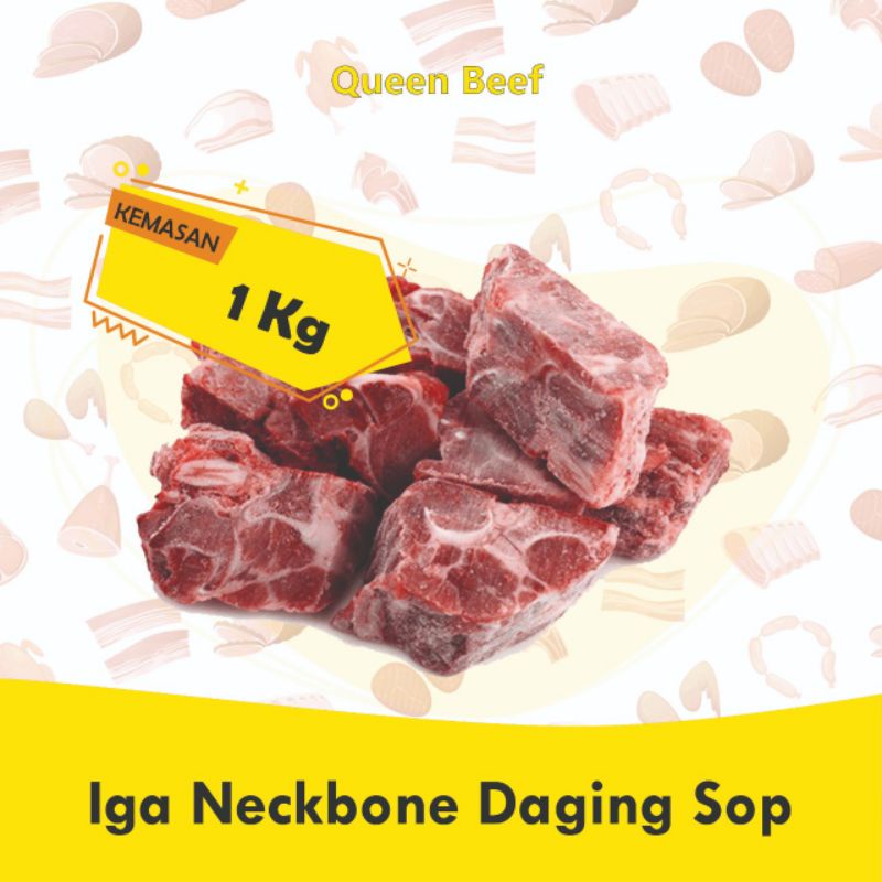 Jual Iga Sapi Neckbone Daging Tulangan Sop 1 Kg Shopee Indonesia