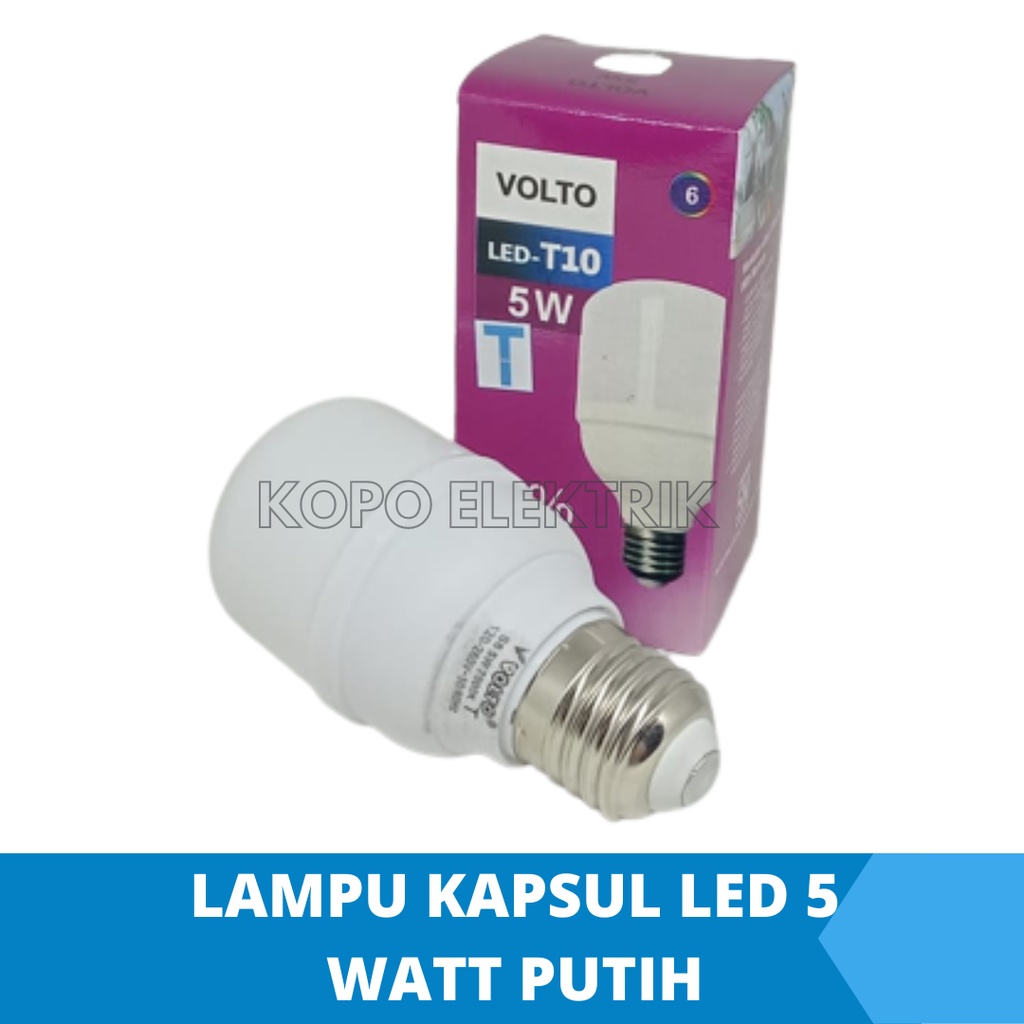 Lampu Led 5 Watt Kapsul Murah - Putih