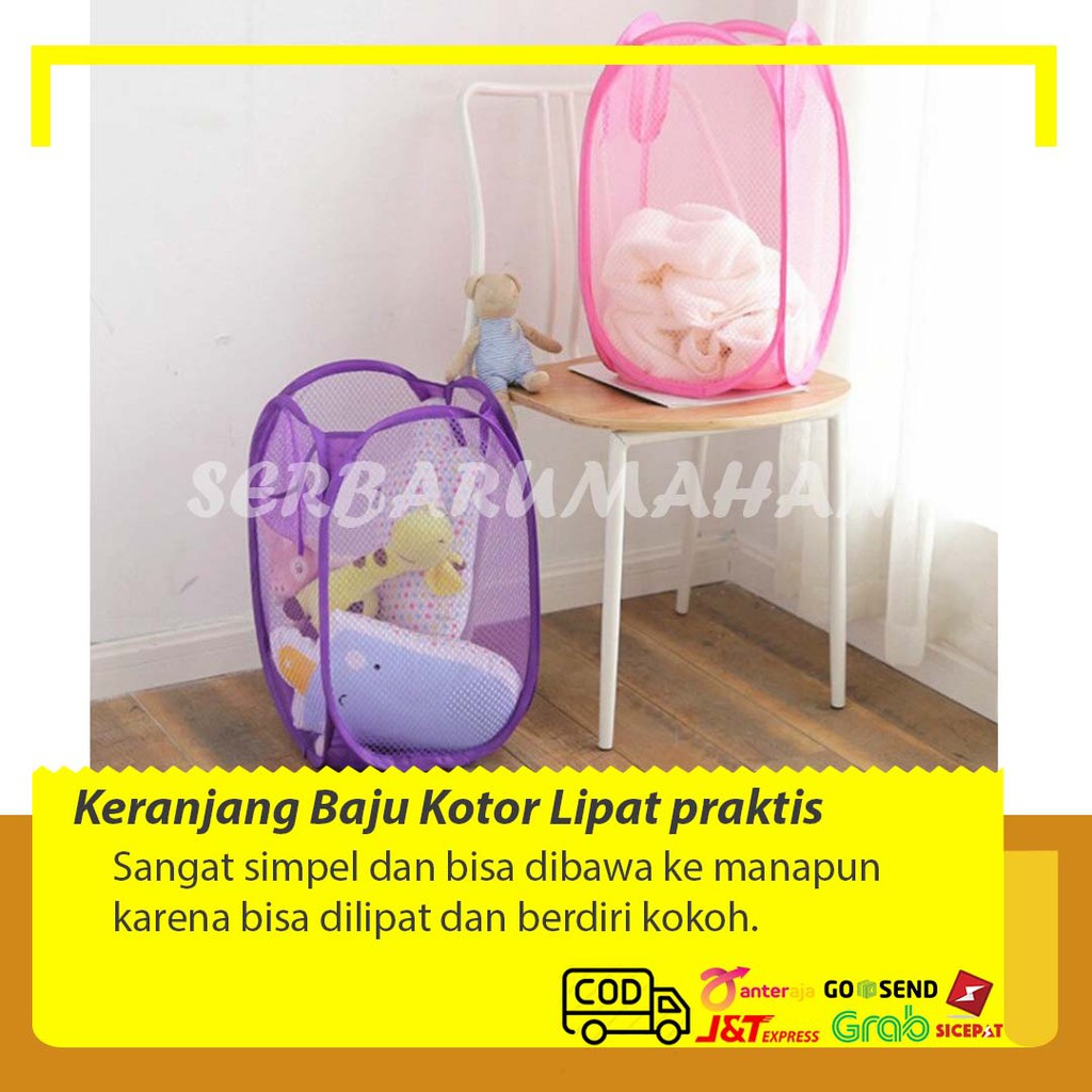 Keranjang Baju Kotor Keranjang Pakaian Tempat Penyimpanan Laundry Bag Peralatan Rumah Tangga 241