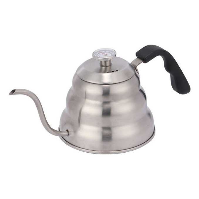 Teko Kopi Kettle Pot 1L Thermometer Espresso Coffee Maker Stainless