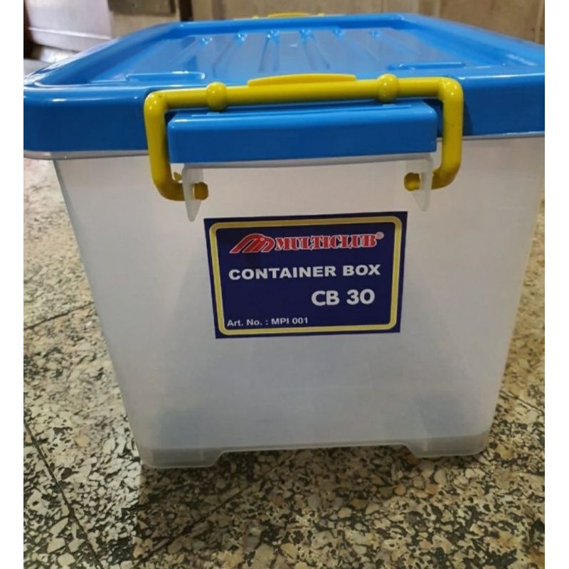 BOX CONTAINER CB 30 LITER MULTICLUB Spark KUALITAS SHINPO Wagon Ezy CB30 / Kotak Plastik Multi Club