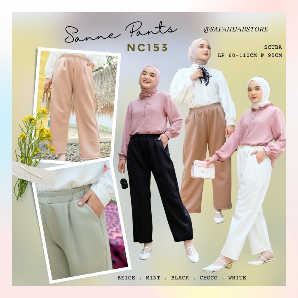 SANNE PANTS / CELANA KERJA / CELANA PANJANG / JUMBO SIZE