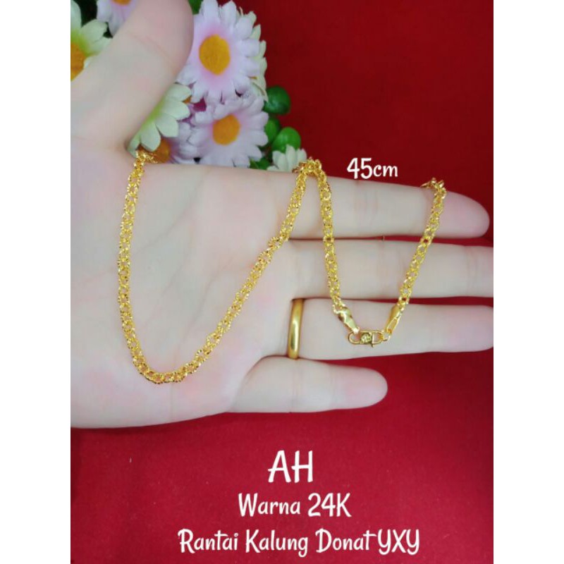 KALUNG TERMURAH/KALUNG WANITA/KALUNG COWOK/KALUNG LAPIS MAS 24K/KUNING 24K