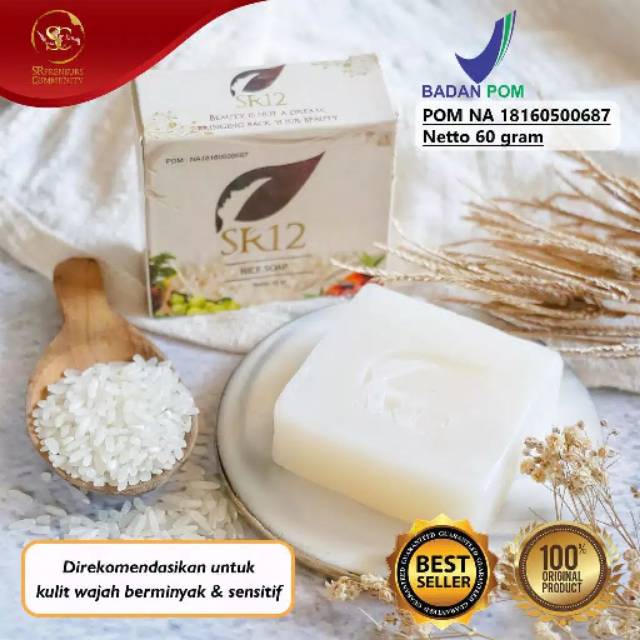 

SABUN BERAS HERBAL SR12 TERLARIS..!! RICE SOAP / SABUN JERAWAT BPOM / KULIT BERMINYAK & SENSITIF