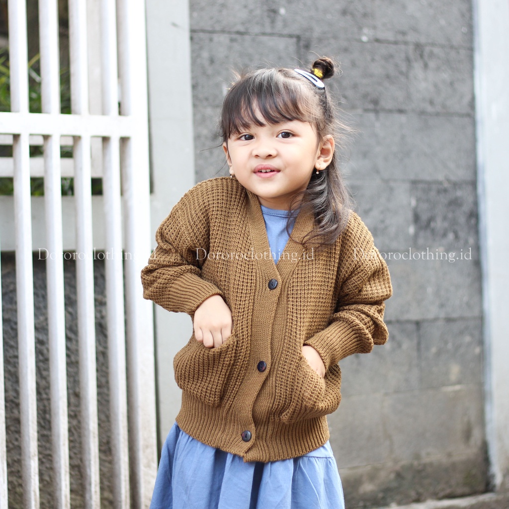 Cardigan Rajut Anak / Kardigan Anak Oversize Usia 2-5 tahun / Cardigan Anggit Anak