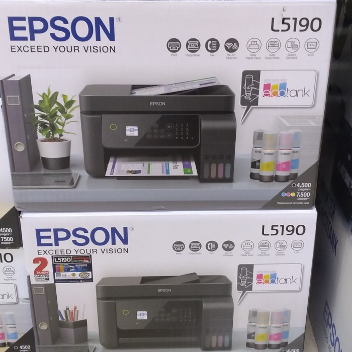 printer epson l5190 scan copy f4 wifi