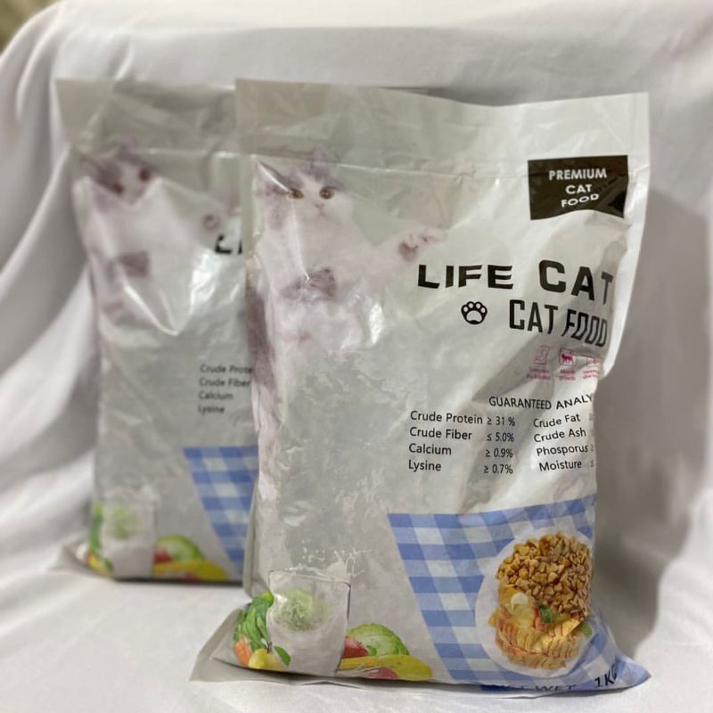 MAKANAN KUCING LIFE CAT Dry Cat Food REPACK 800gr