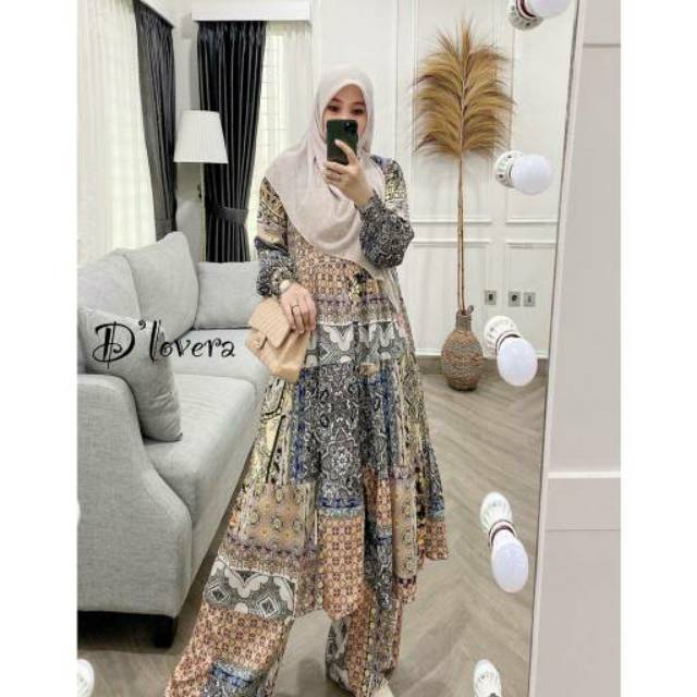 Jihan set ( kulot + tunik ) by D'Lovera