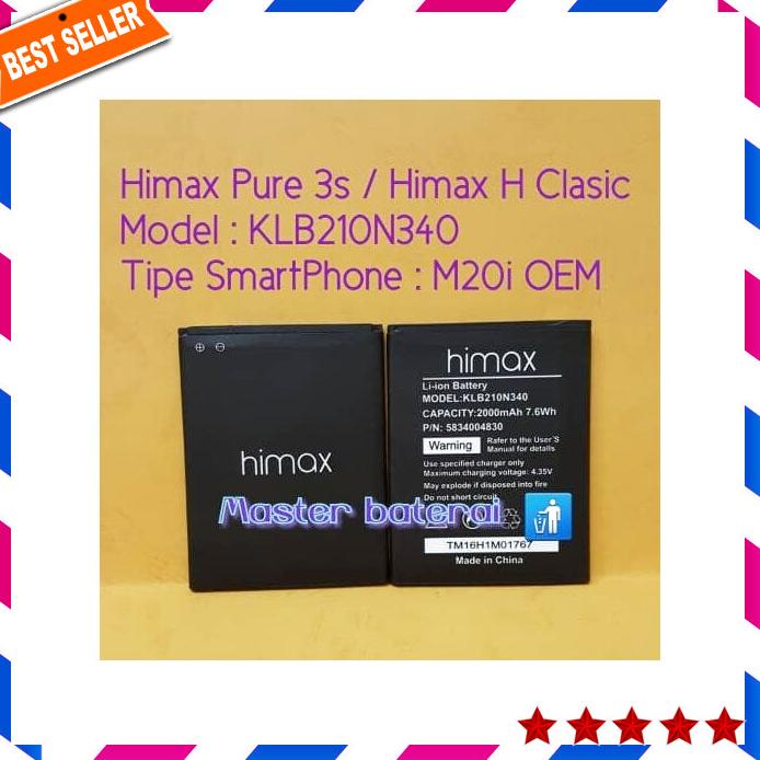 Acc Hp Baterai Himax H Clasic Klb210N340 Klb 210 N340 Tipe Hp Model M20I Oem