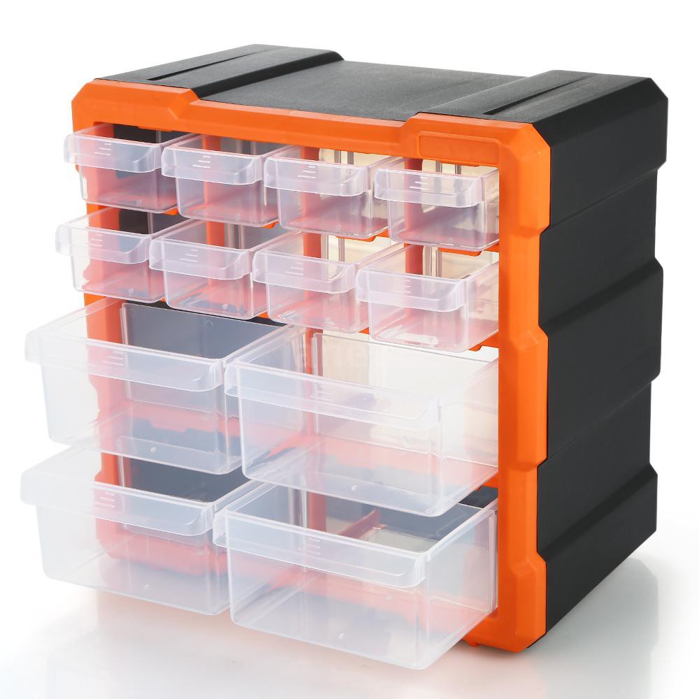 Drawer Plastic Parts Storage Box Multiple Compartments Slot Hardware Box Organizer Craft Cabinet To Shopee Indonesia