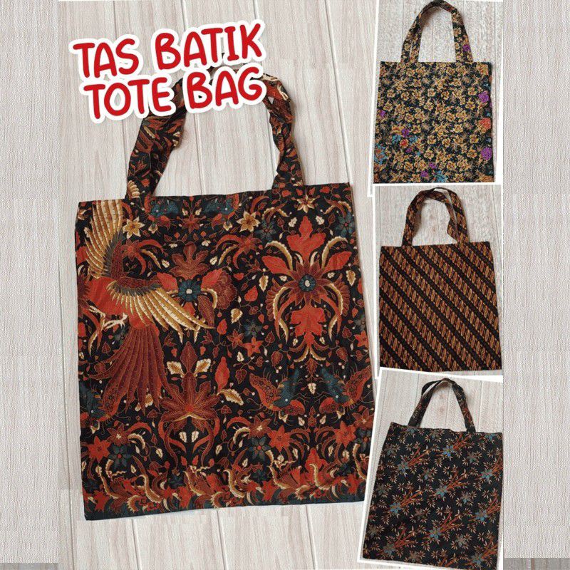 Tas Batik Tote Bagtas Souvenir Go Green Bagtas Balanja Kain Batik Kualitas Sangat Shopee 1255