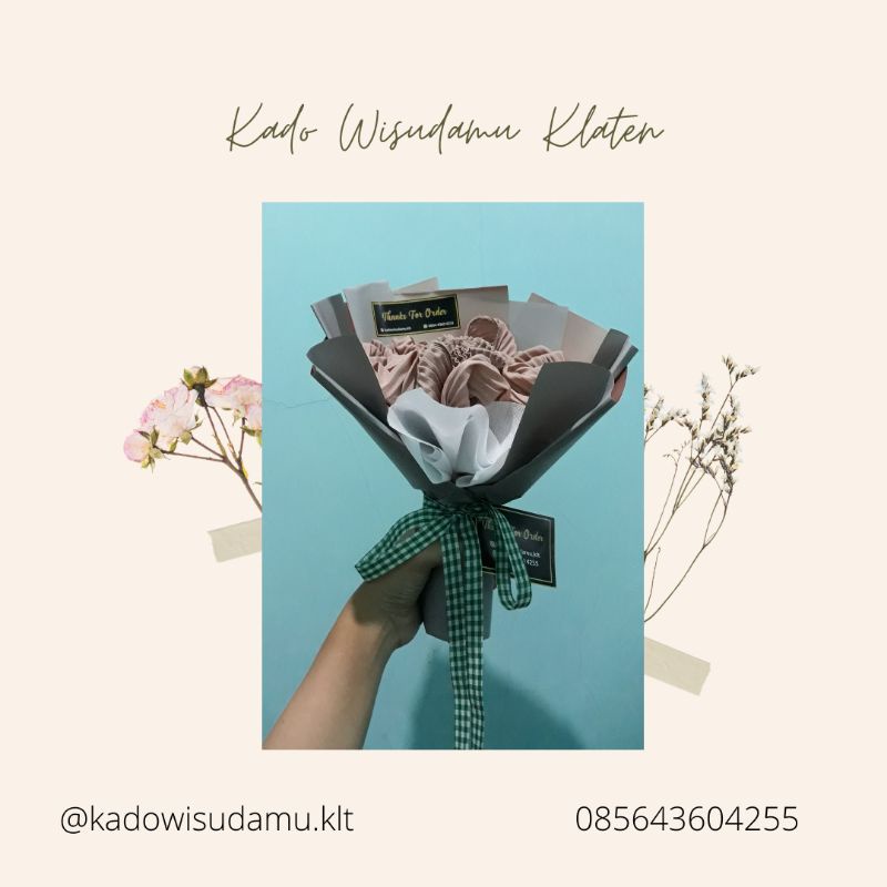 Murah Kado Buket Hijab Pashmina Plisket