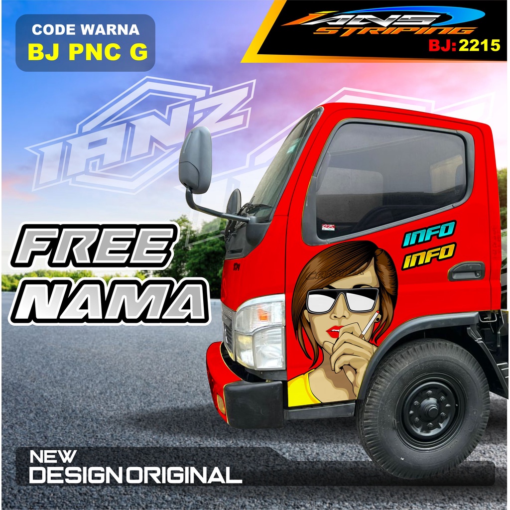 STIKER PINTU TRUK FUSO RAGASA / DECAL PINTU DUMTRUK  / STIKER MOBIL TRUK / STIKER PINTU TRUK KEREN