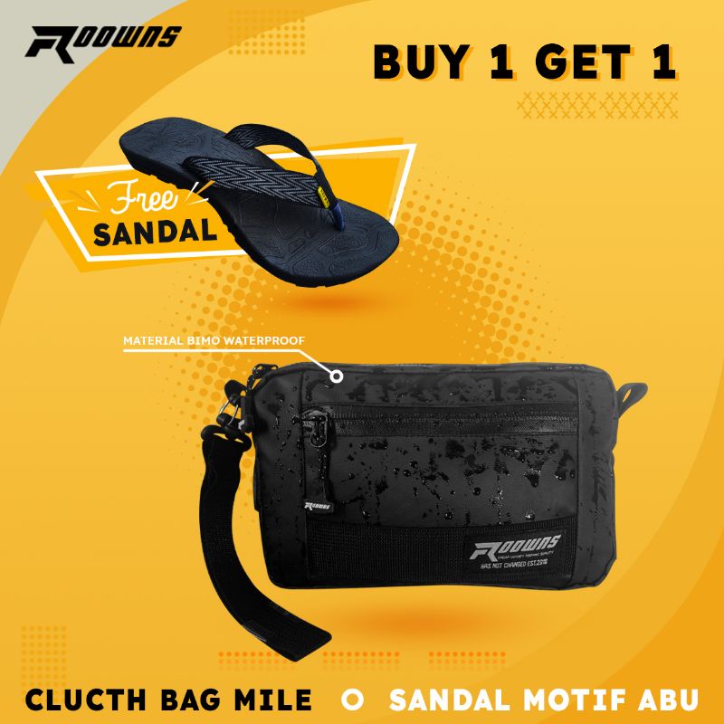 Hand Bag Slingbag Pria Waterproof Roowns Mile Free Sendal Gunung Jepit Mile