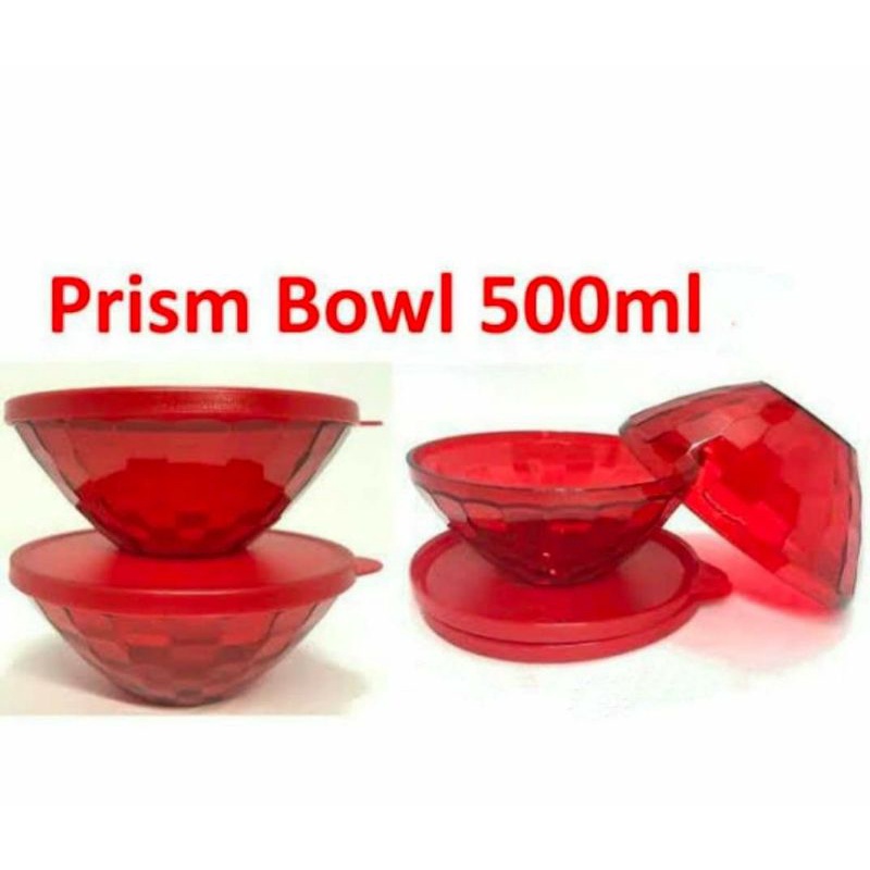 Prisma bowl red 500ml / bowl crystal limited stock (1)